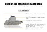 RA3836SQB-5 Under Cabinet Range Hood, 36-Inch, Stainless Steel